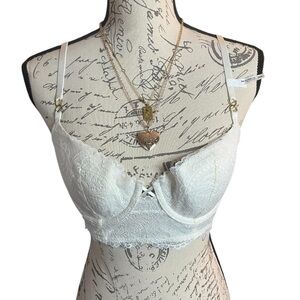 NWT Aerie Real Power Paisley Lace Balconette bra